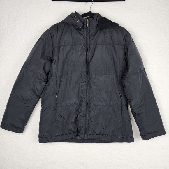 Liz Claiborne Jackets & Blazers - Liz Claiborne Womens Small Removable Hood Down Feather Puffer Jacket Black